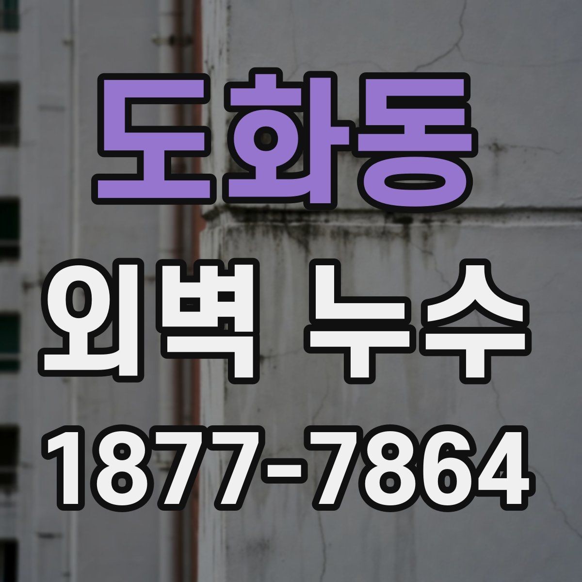 도화동 외벽 누수 현상별로 다른 확인 방법