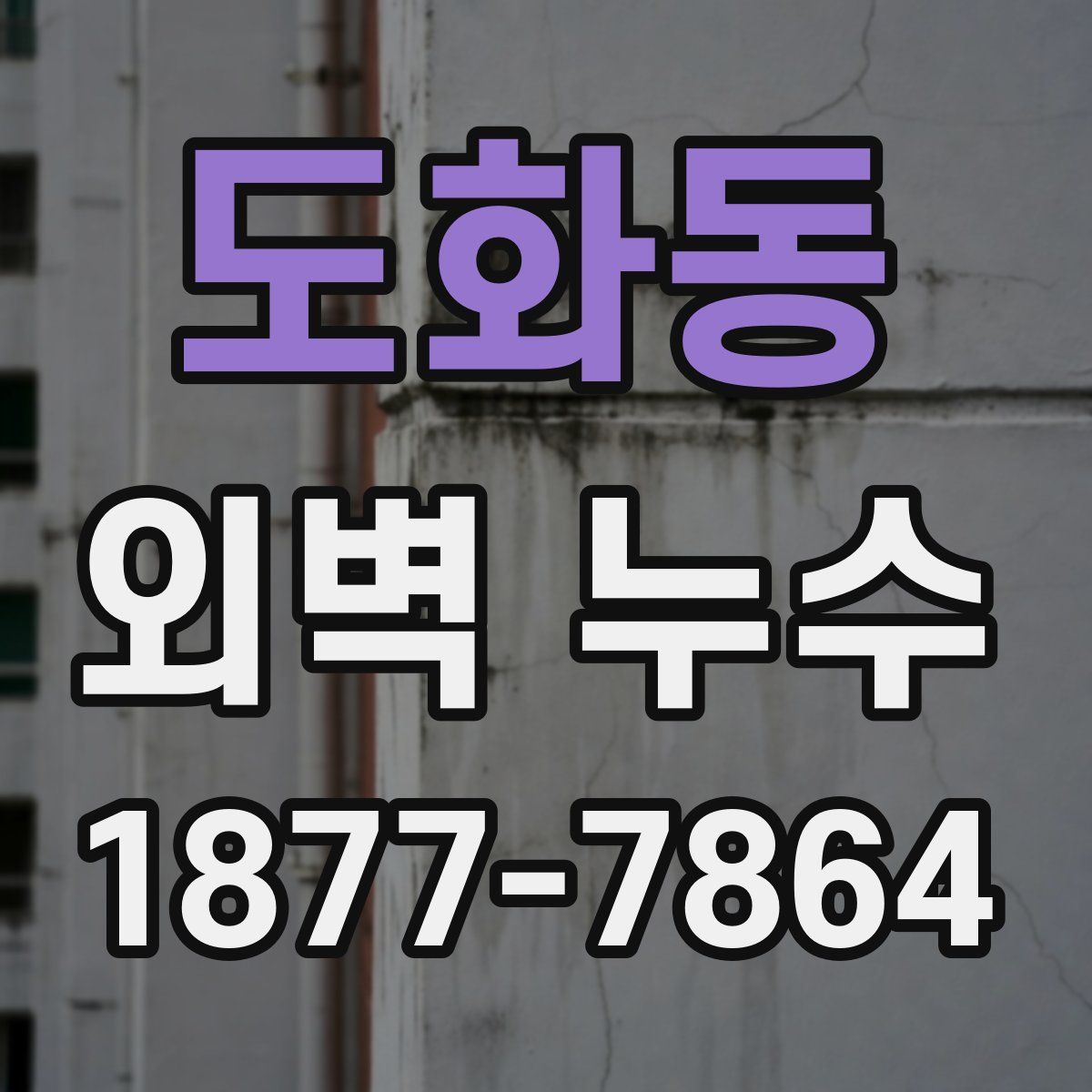 도화동 외벽 누수