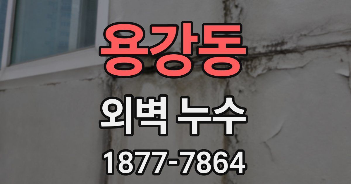 용강동 외벽 누수