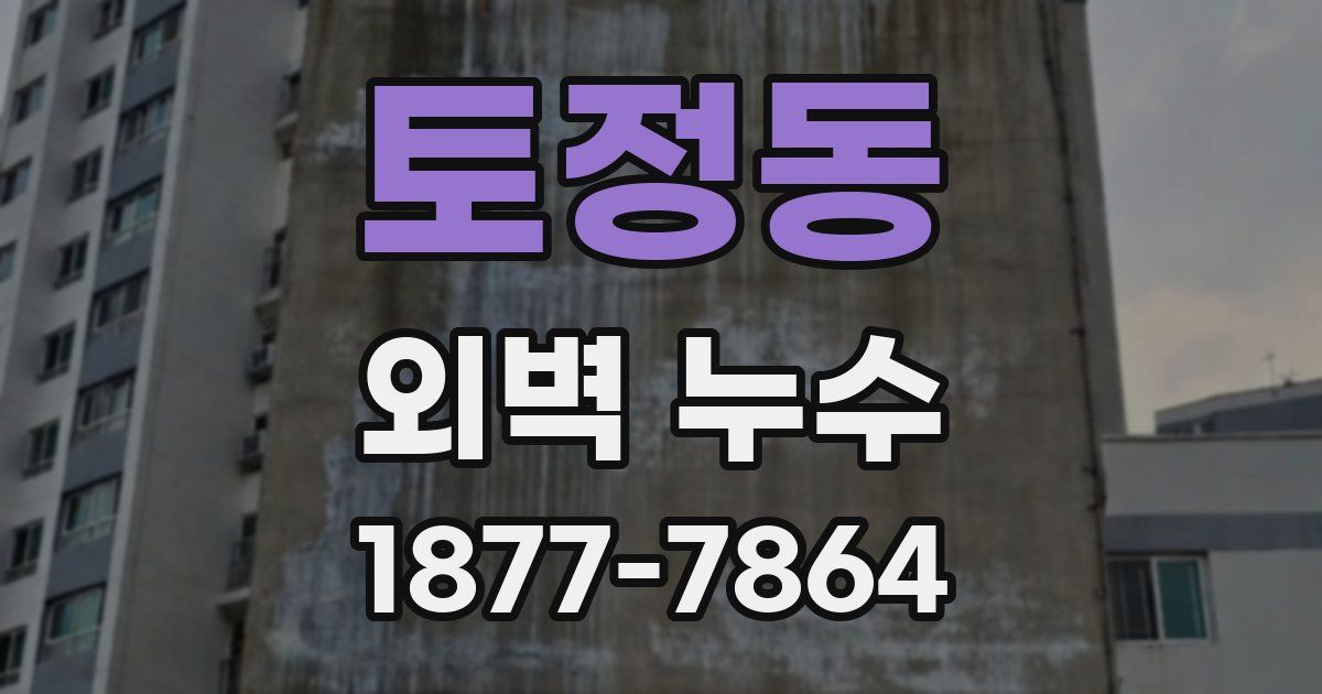 토정동 외벽 누수