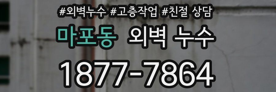 마포동 외벽 누수