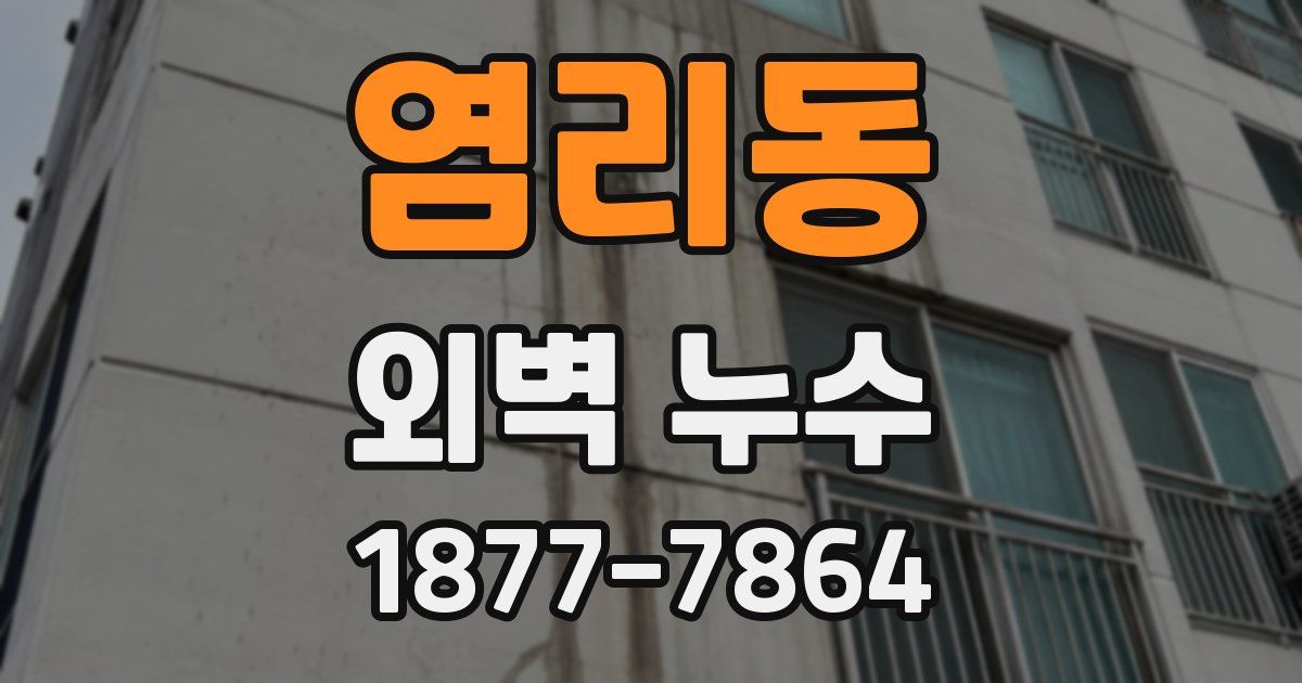 염리동 외벽 누수