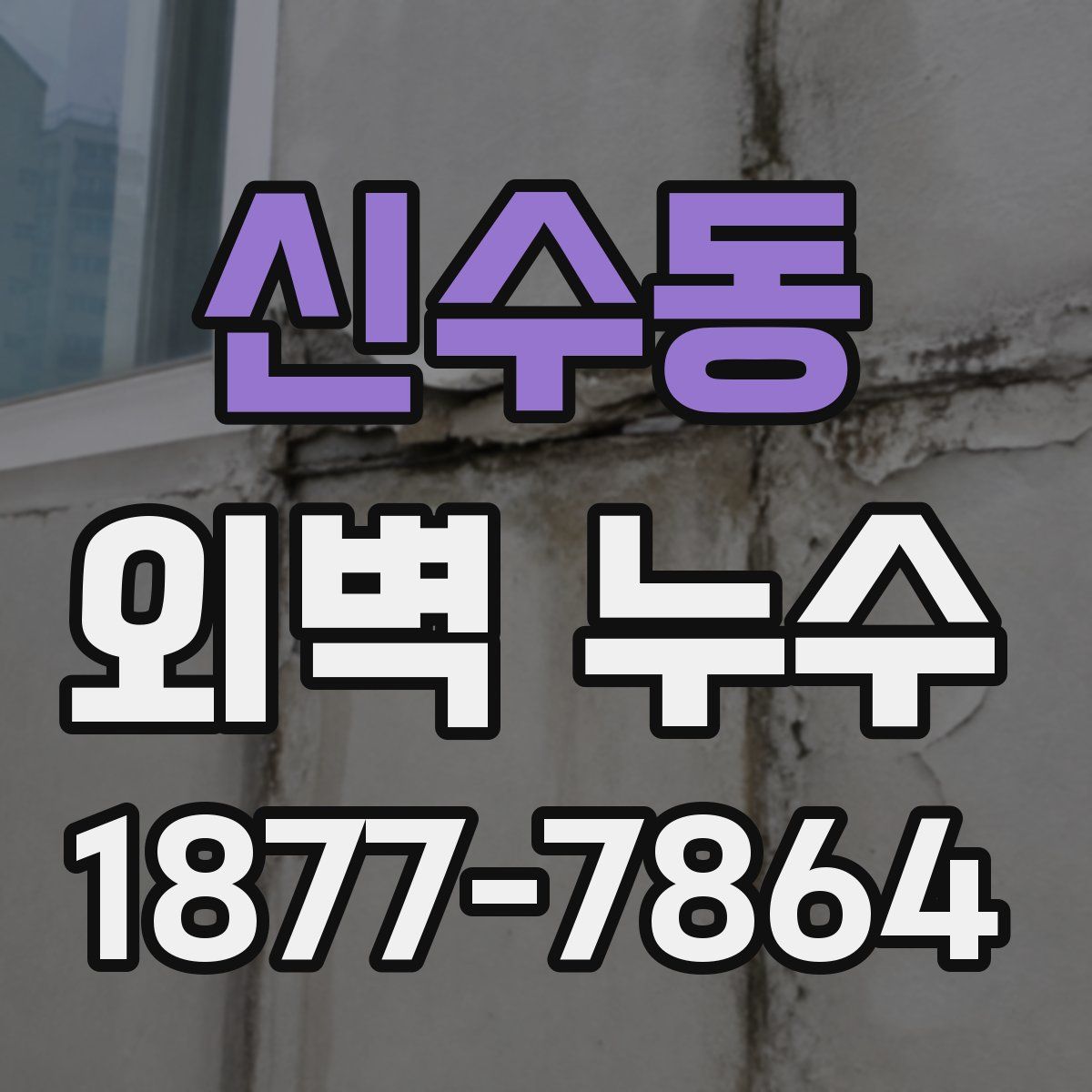 신수동 외벽 누수