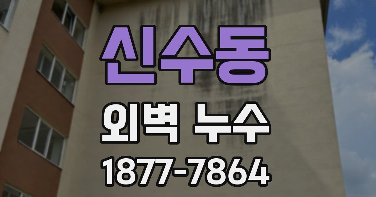 신수동 외벽 누수
