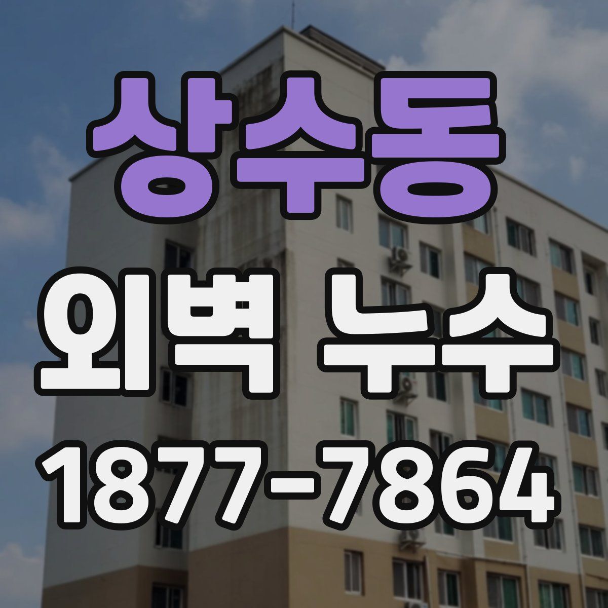 상수동 외벽 누수