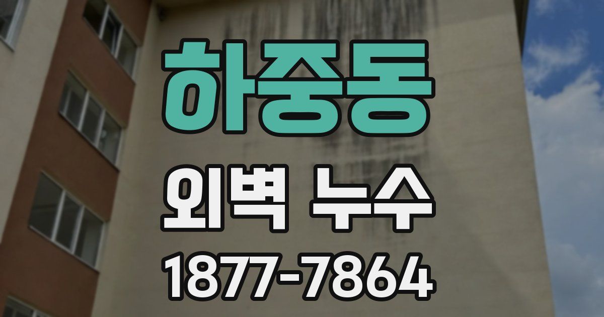 하중동 외벽 누수