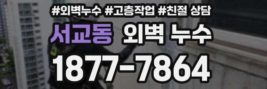서교동 외벽 누수