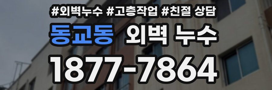 동교동 외벽 누수
