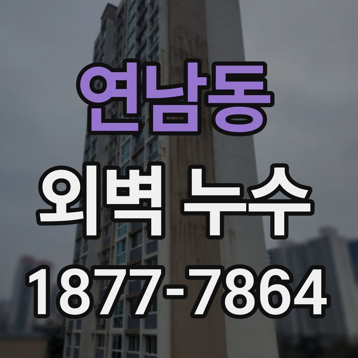 연남동 외벽 누수