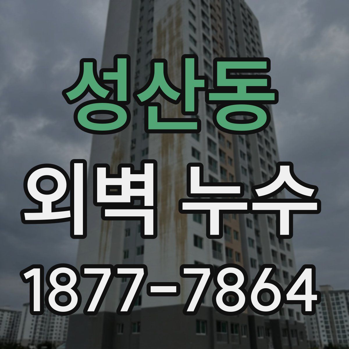 성산동 외벽 누수