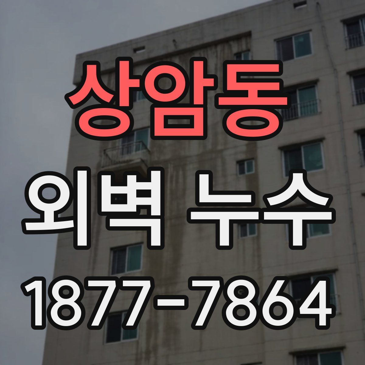 상암동 외벽 누수