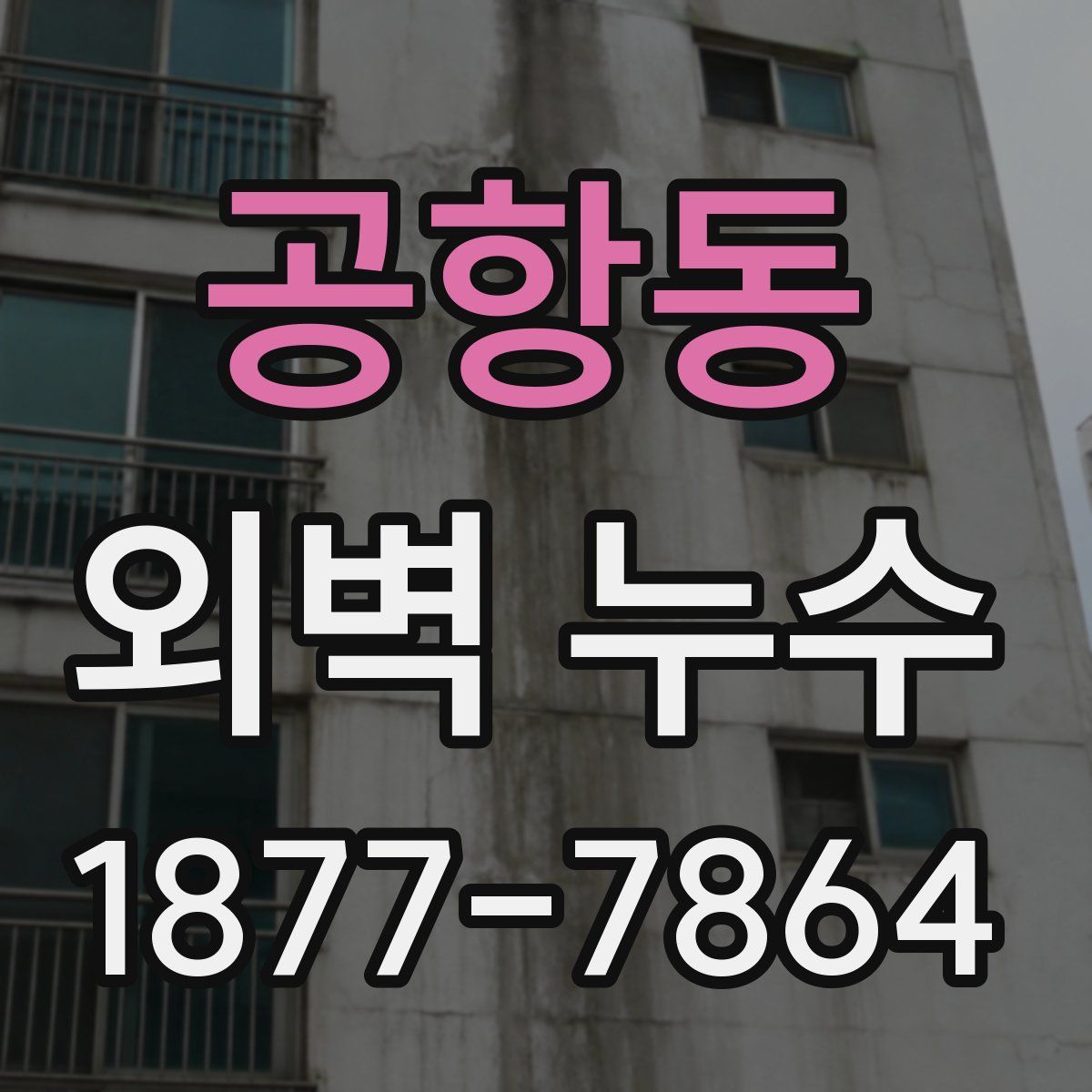 공항동 외벽 누수