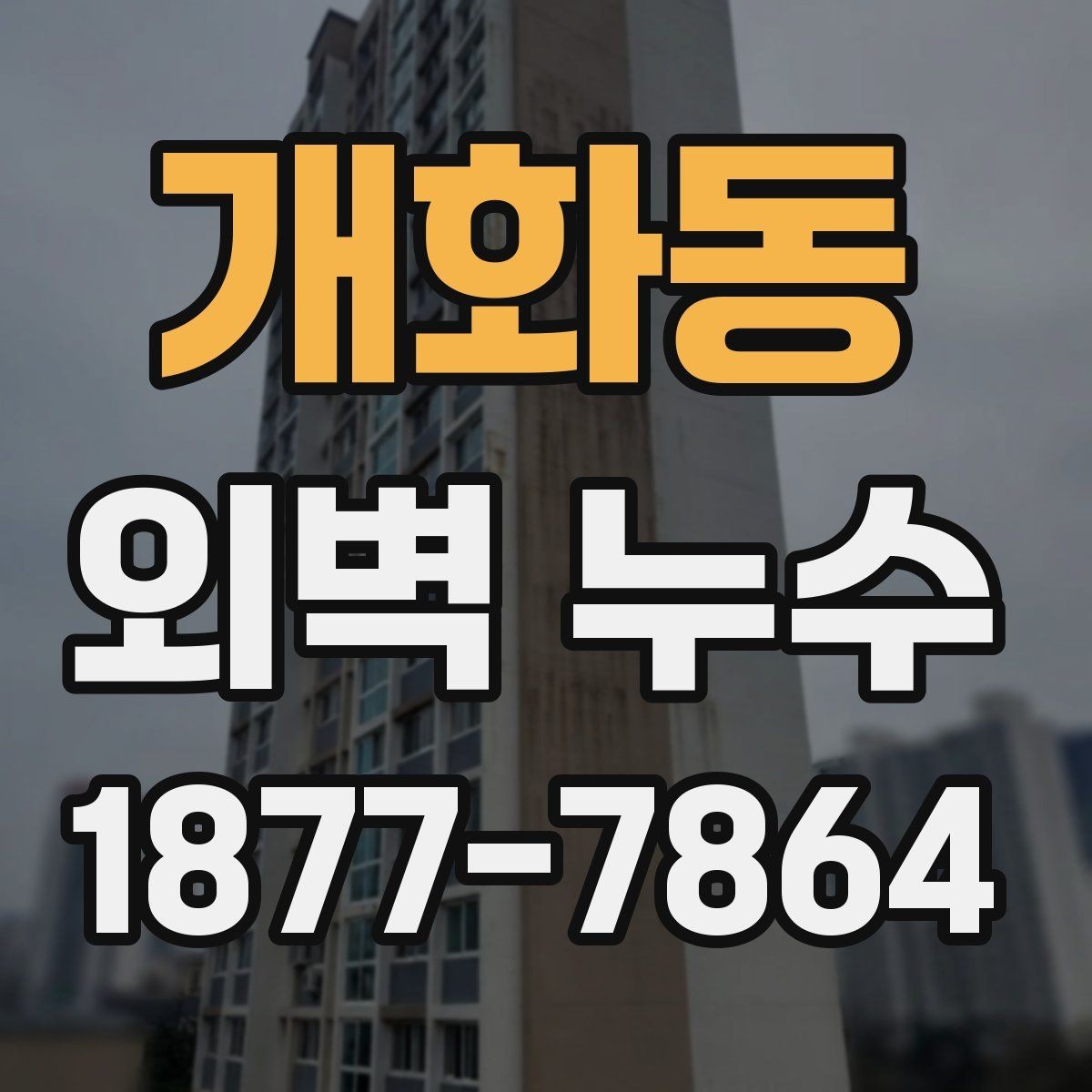 개화동 외벽 누수 재발을 줄이는 관리 포인트