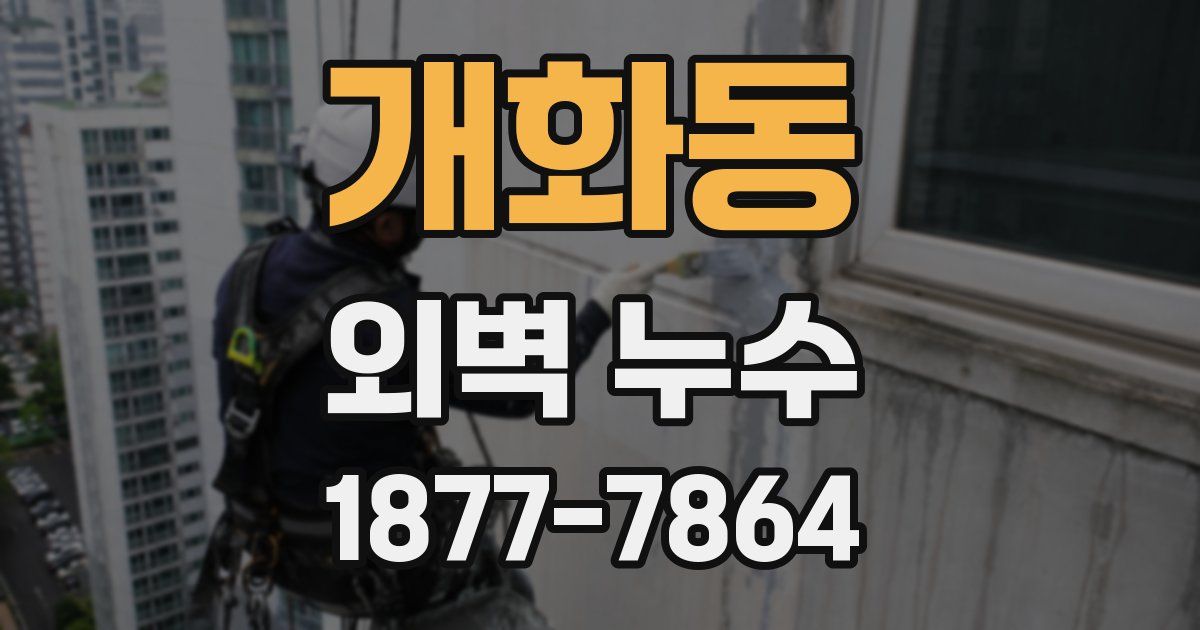 개화동 외벽 누수
