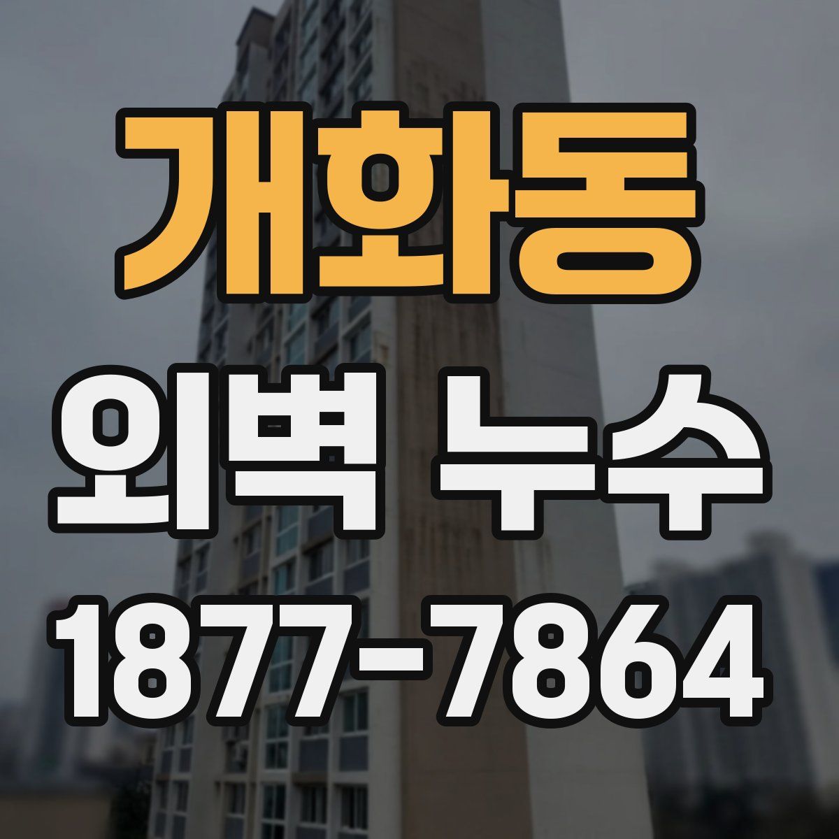 개화동 외벽 누수