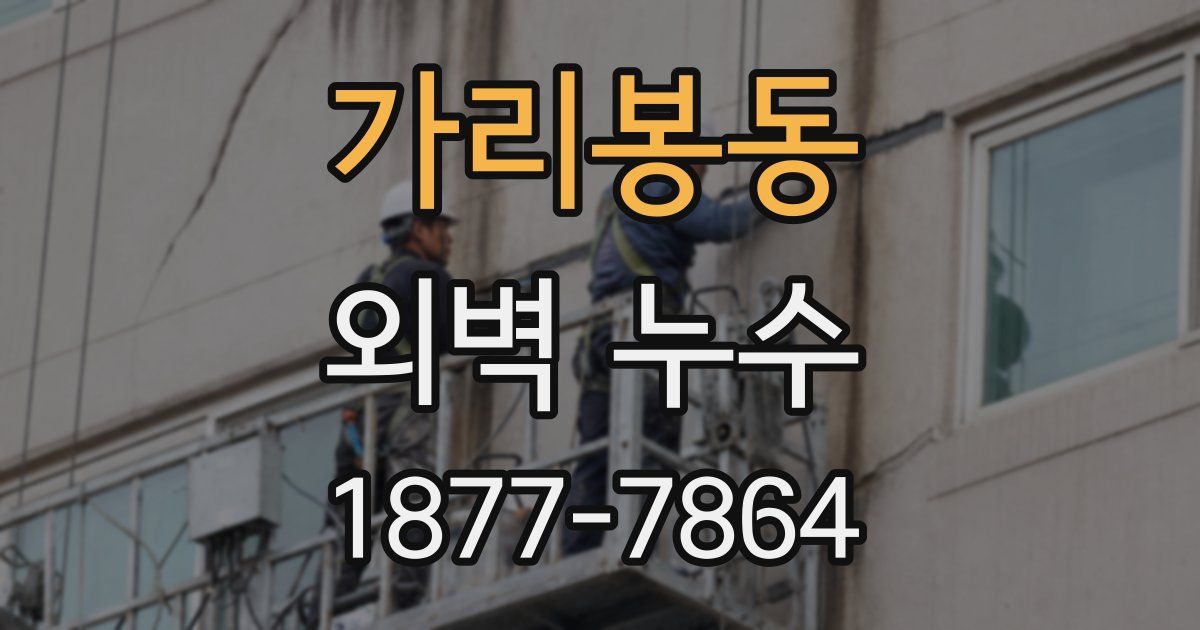 가리봉동 외벽 누수