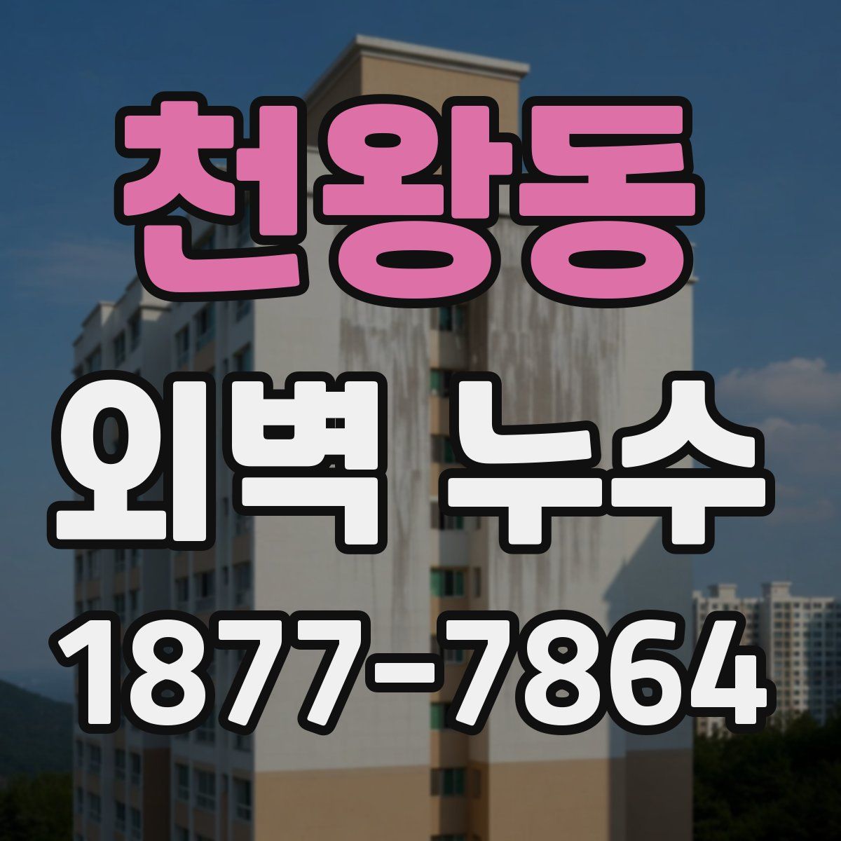 천왕동 외벽 누수