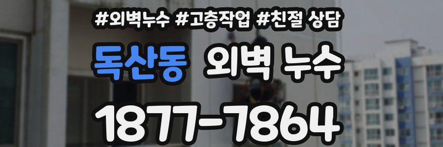 독산동 외벽 누수