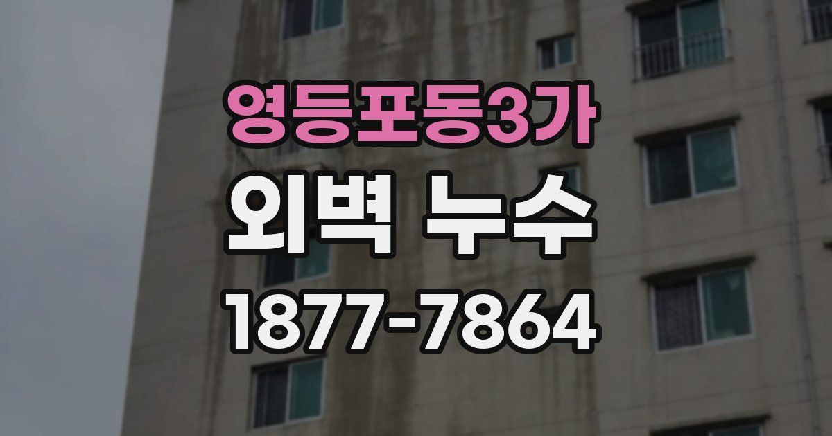 영등포동3가 외벽 누수
