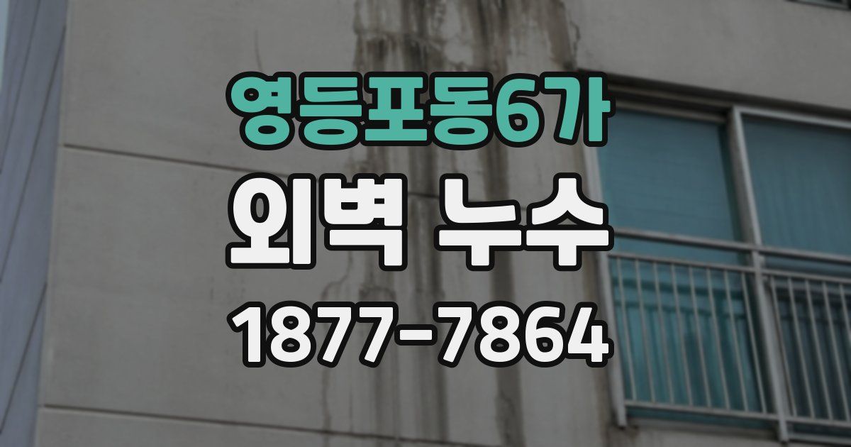 영등포동6가 외벽 누수