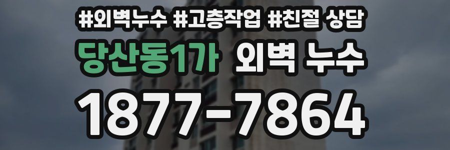 당산동1가 외벽 누수