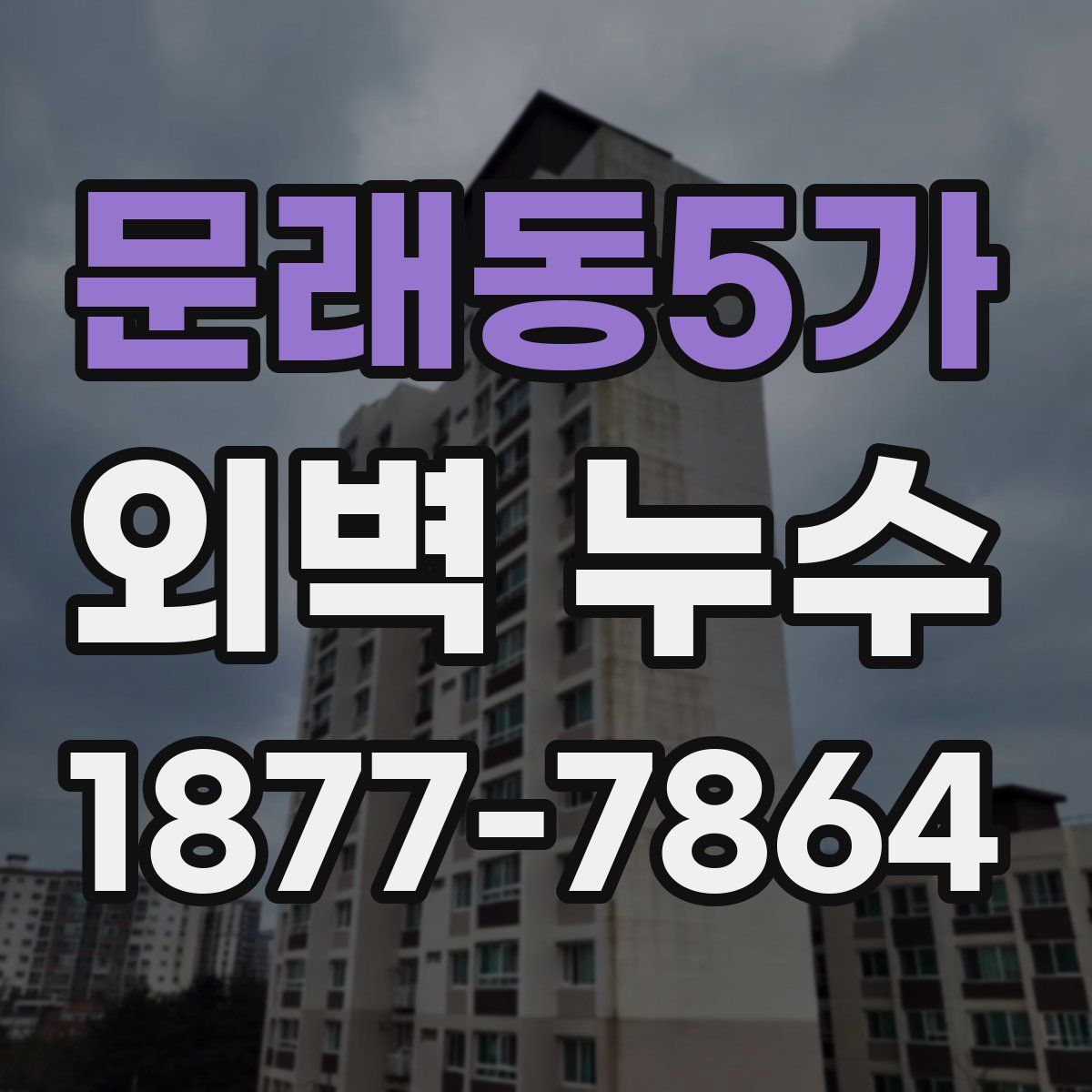 문래동5가 외벽 누수