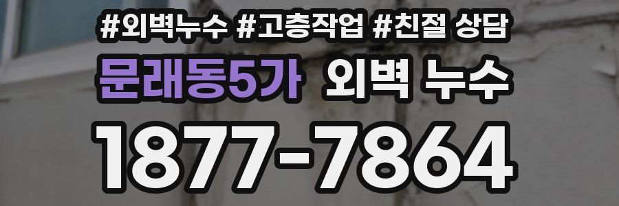 문래동5가 외벽 누수