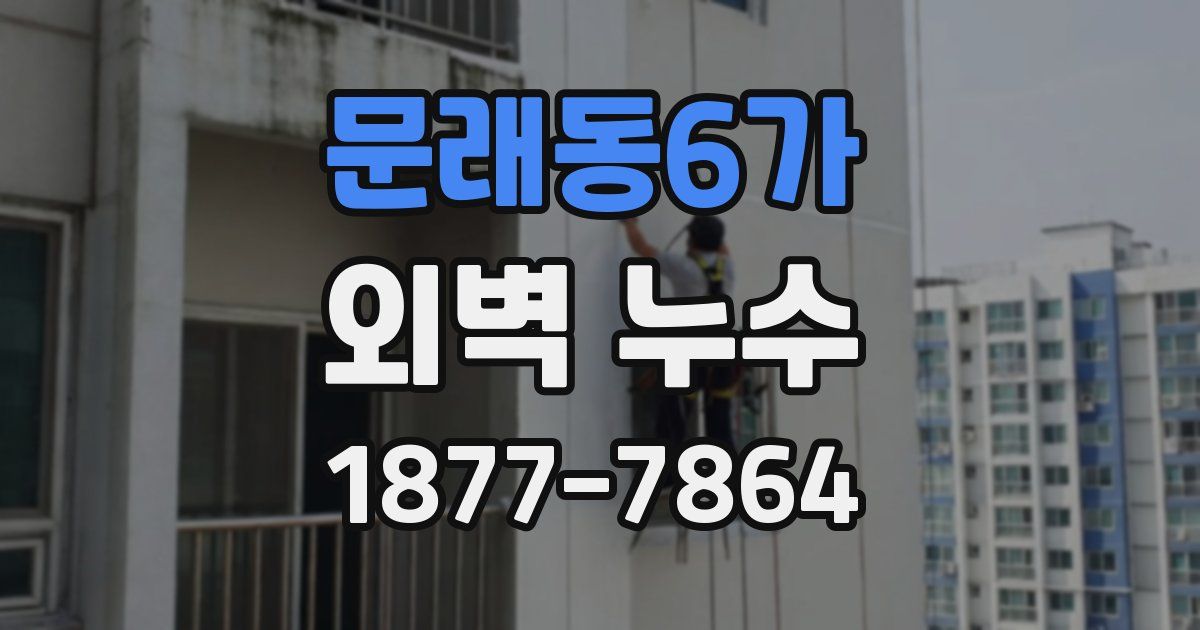 문래동6가 외벽 누수