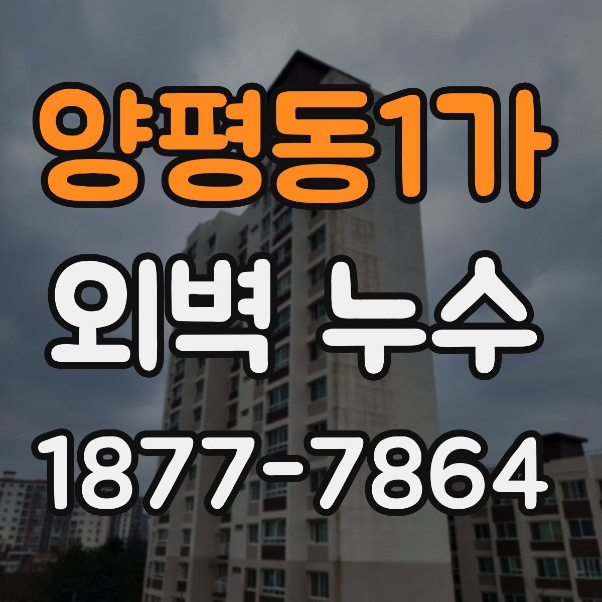 양평동1가 외벽 누수 수리 전후 비교해야 할 점