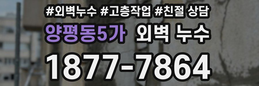 양평동5가 외벽 누수