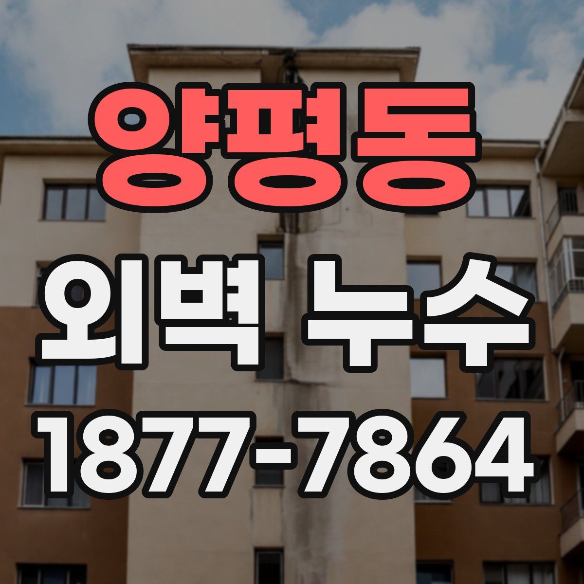 양평동 외벽 누수