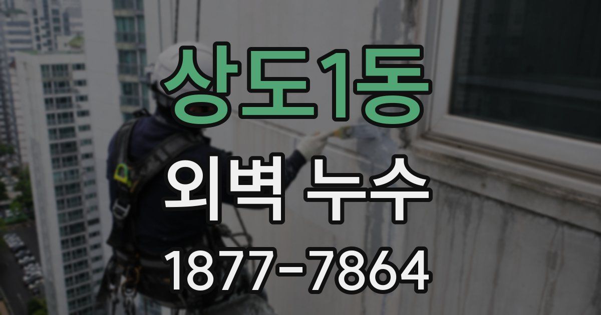 상도1동 외벽 누수