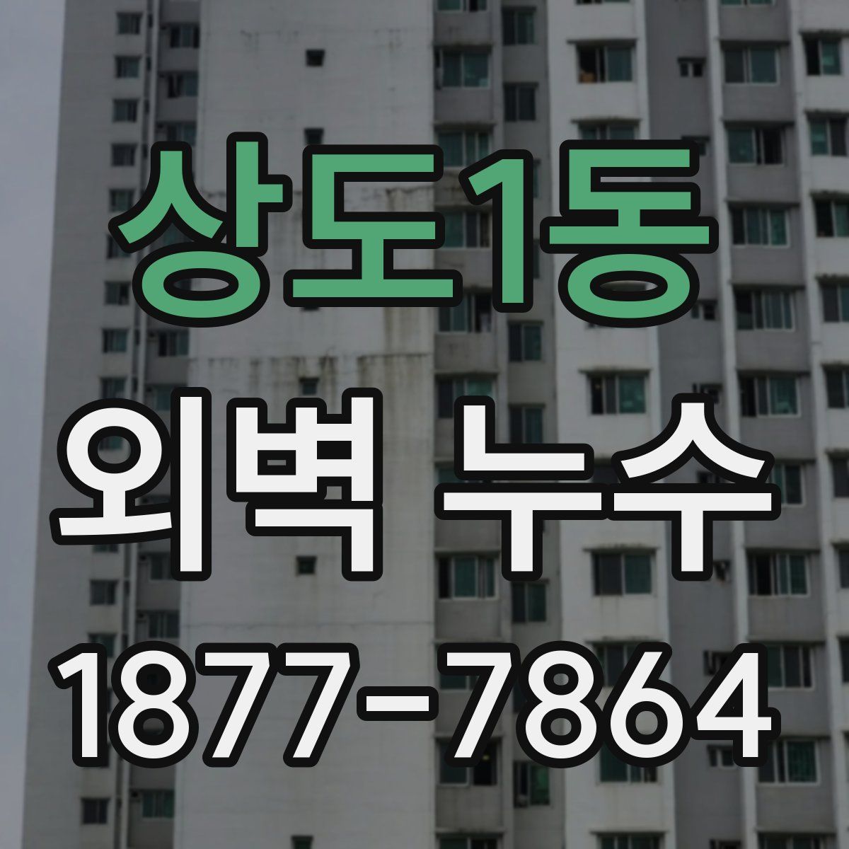 상도1동 외벽 누수
