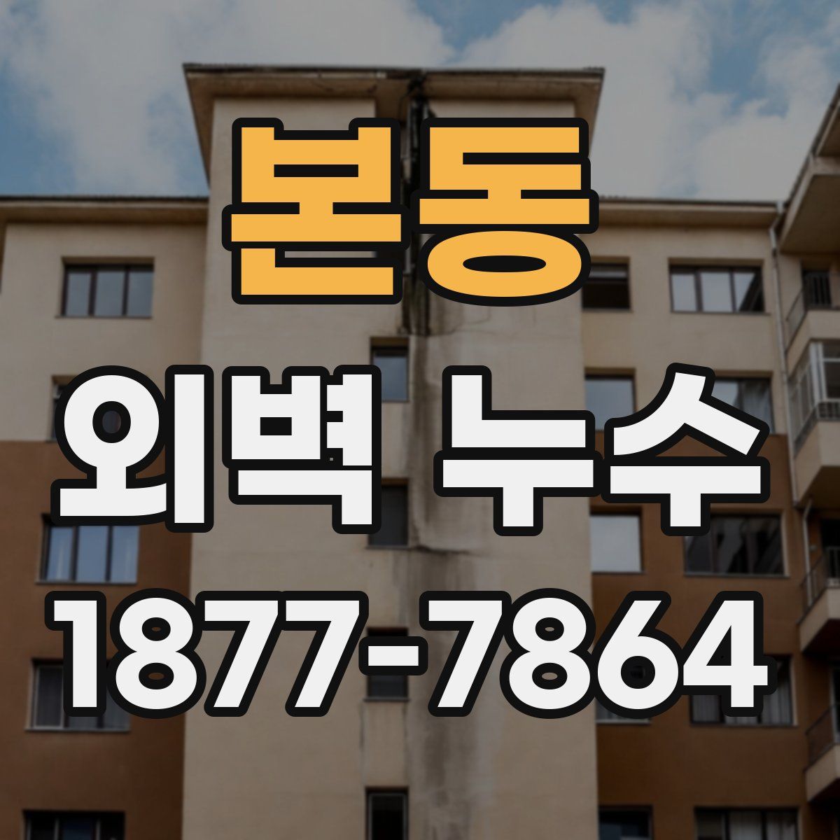 본동 외벽 누수