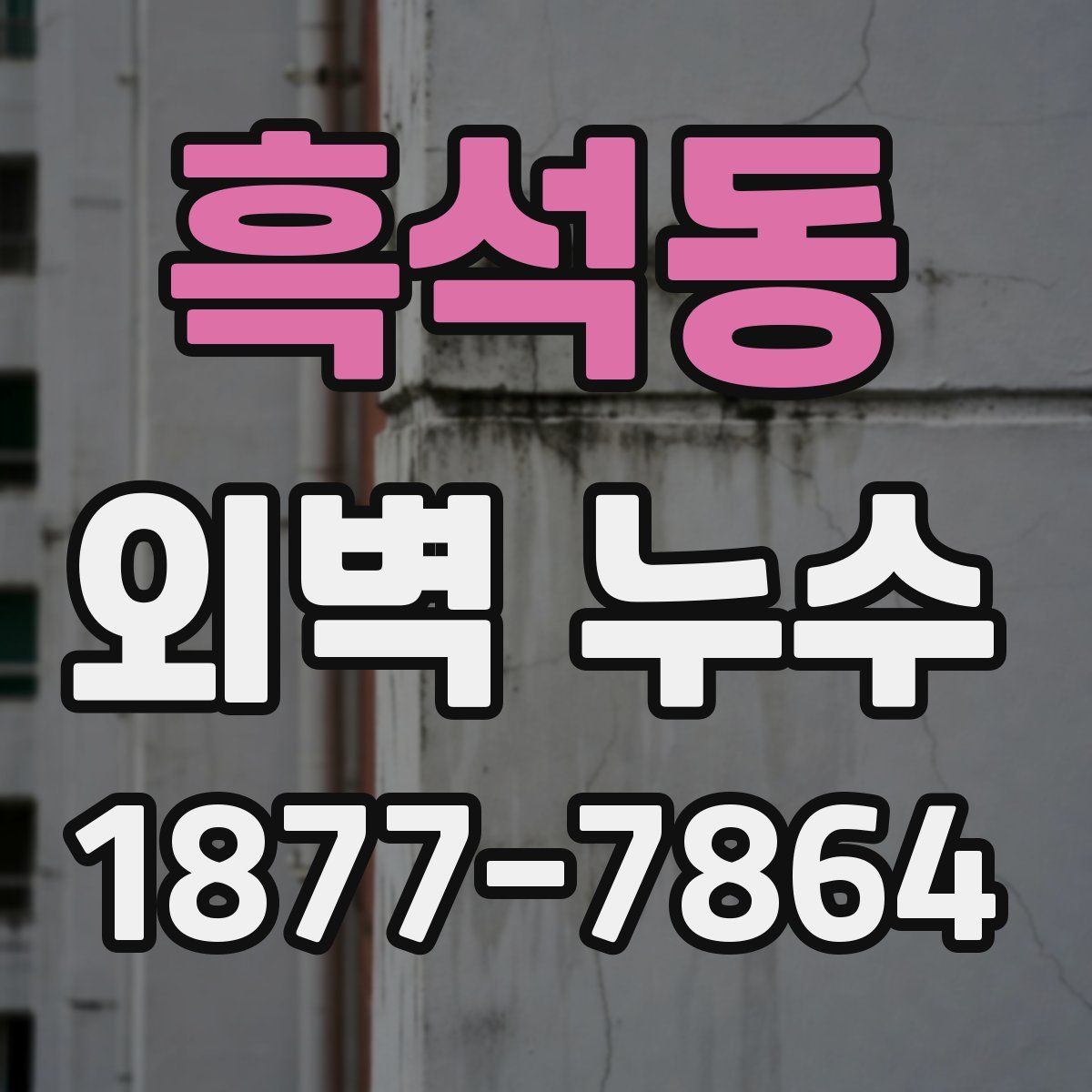 흑석동 외벽 누수