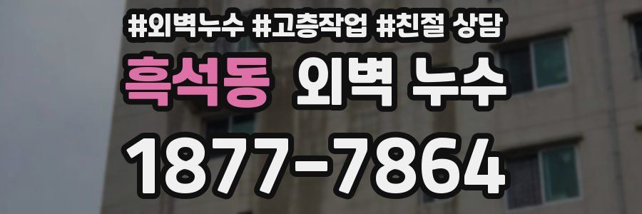흑석동 외벽 누수