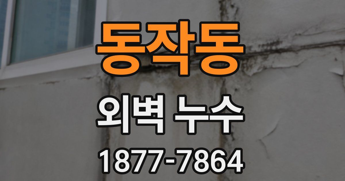 동작동 외벽 누수