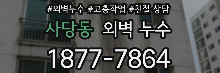 사당동 외벽 누수