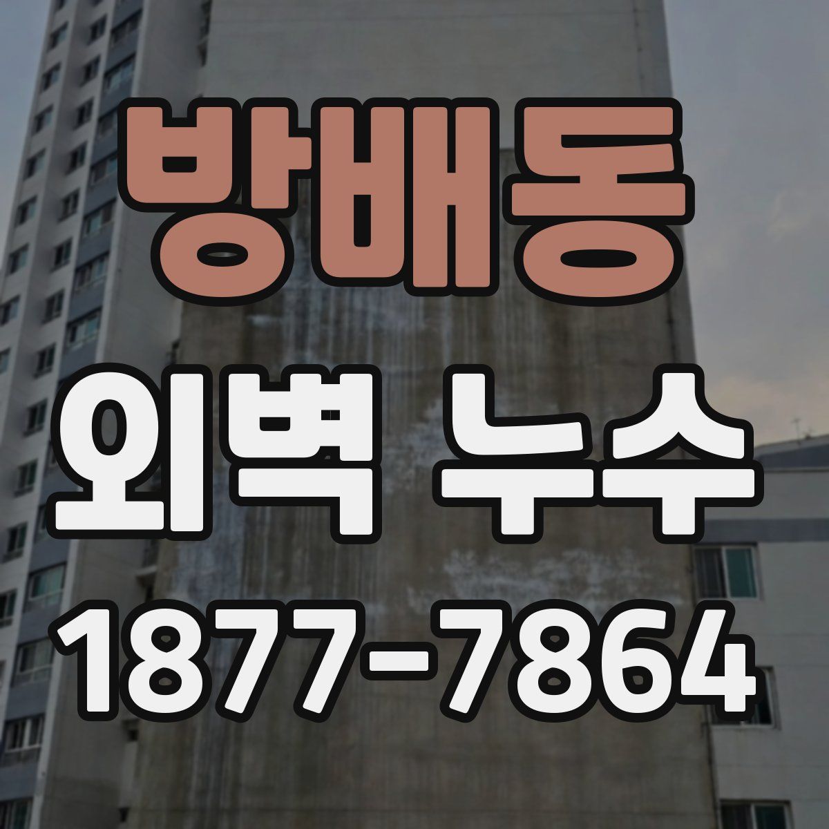방배동 외벽 누수