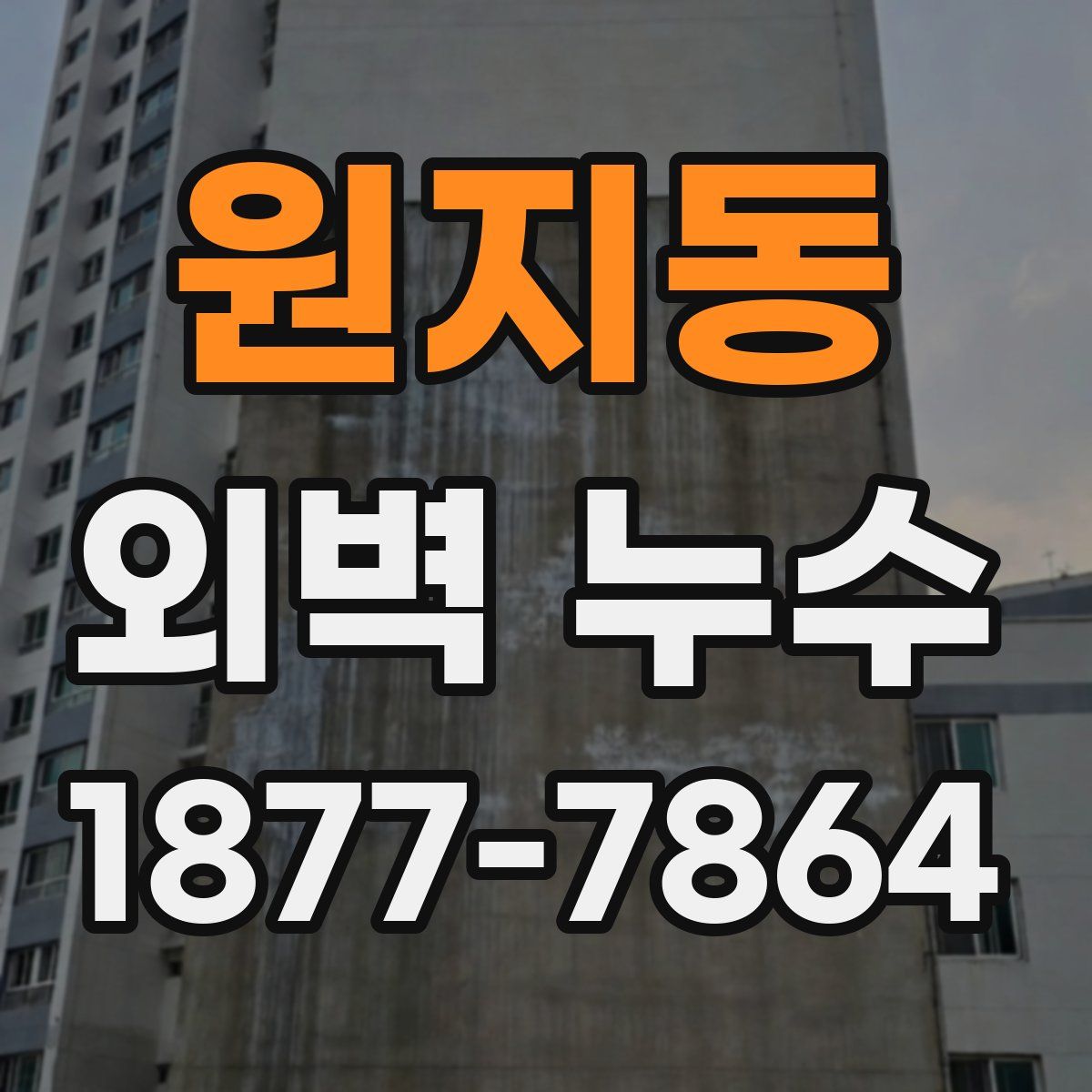 원지동 외벽 누수