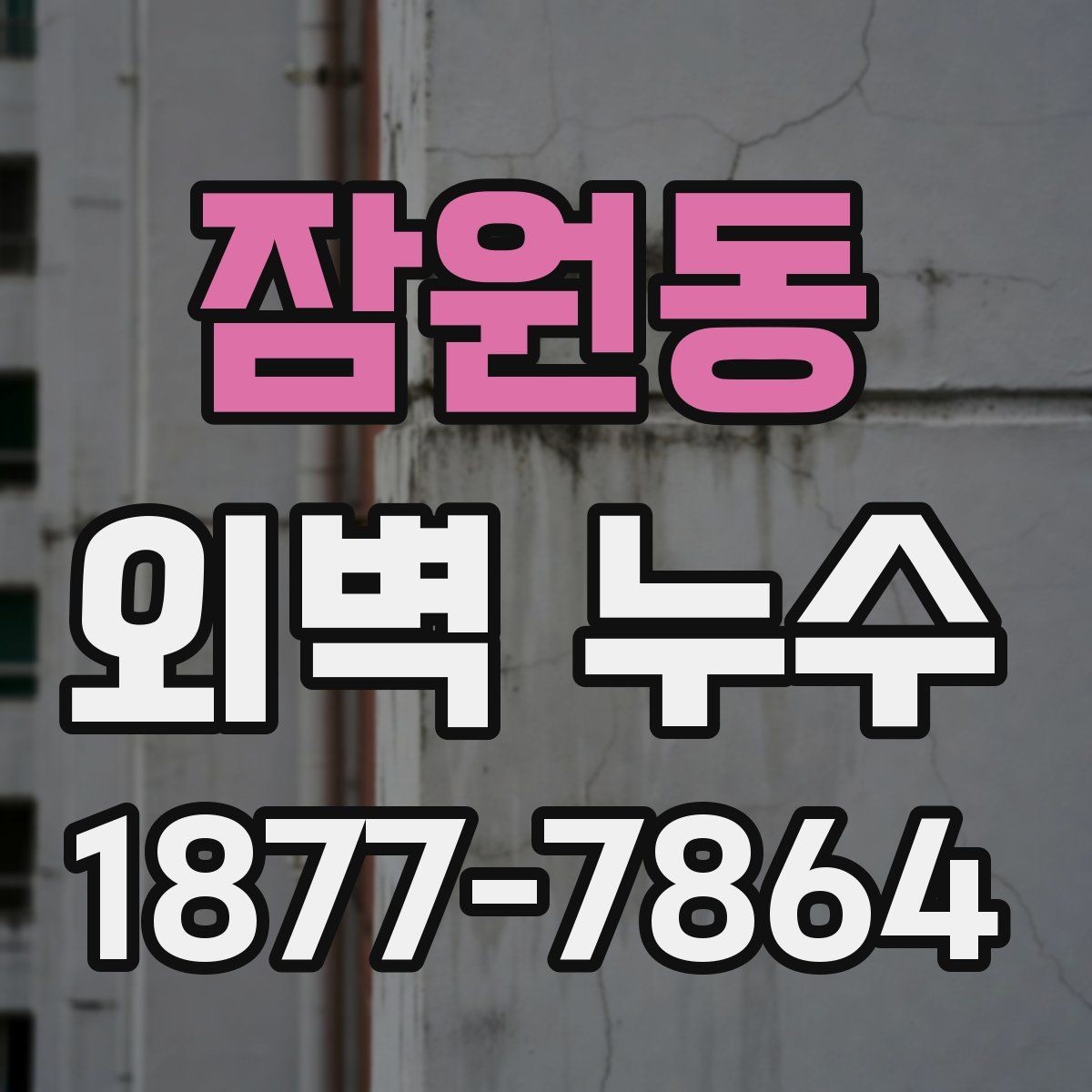 잠원동 외벽 누수 원인별 보수 범위가 달라지는 이유