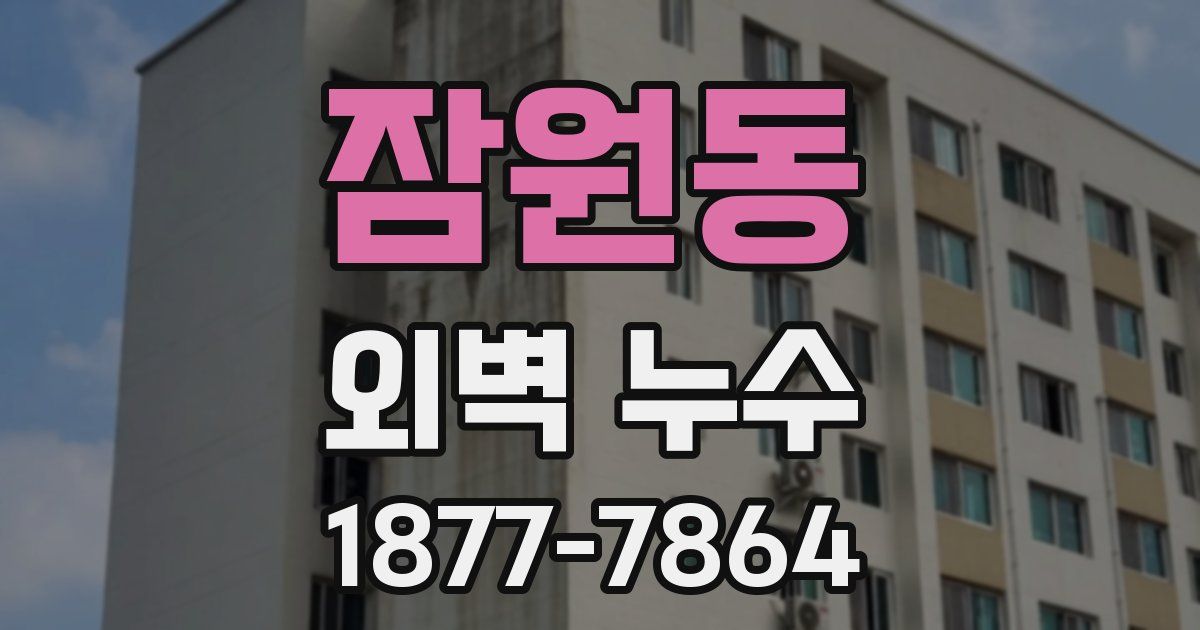 잠원동 외벽 누수