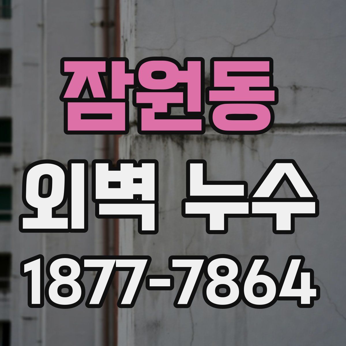 잠원동 외벽 누수