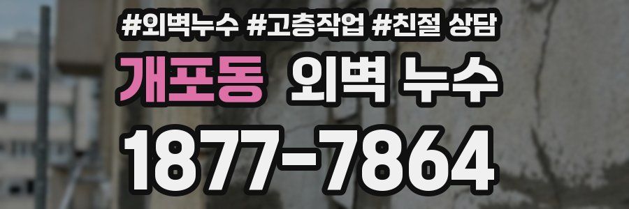 개포동 외벽 누수