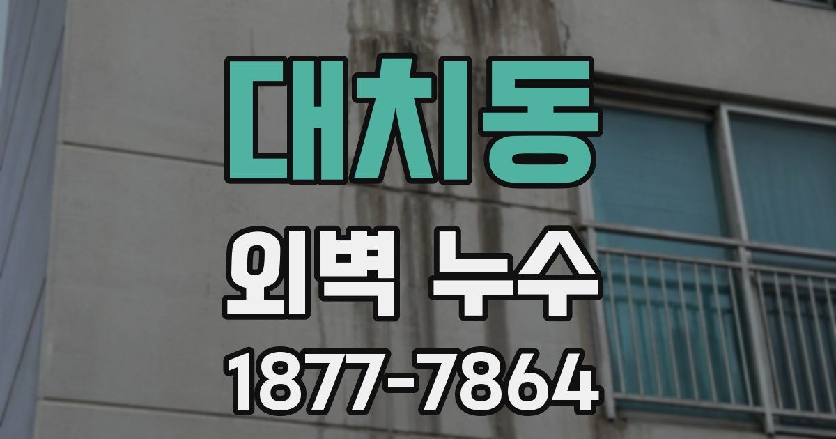 대치동 외벽 누수