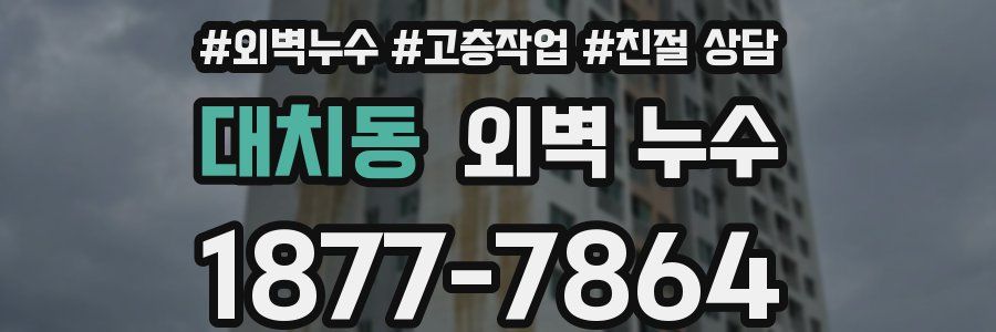 대치동 외벽 누수