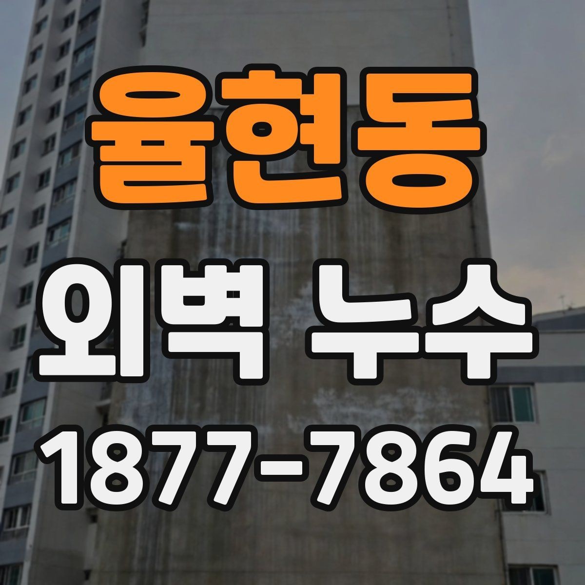 율현동 외벽 누수 점검과 보수의 핵심 흐름