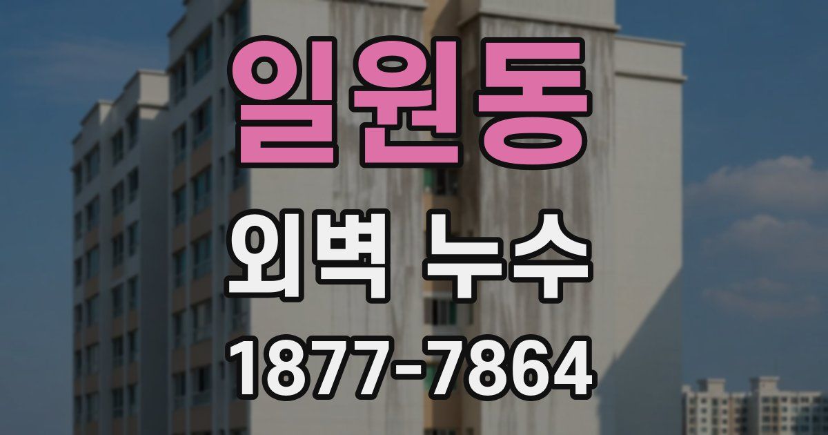 일원동 외벽 누수