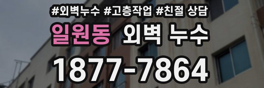 일원동 외벽 누수
