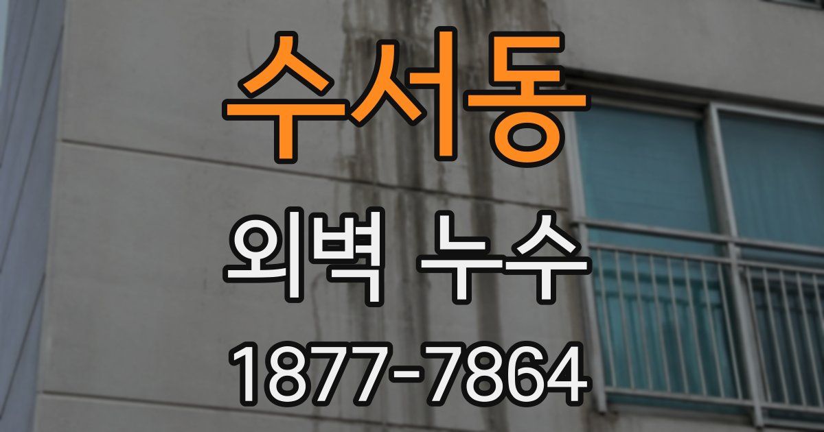 수서동 외벽 누수